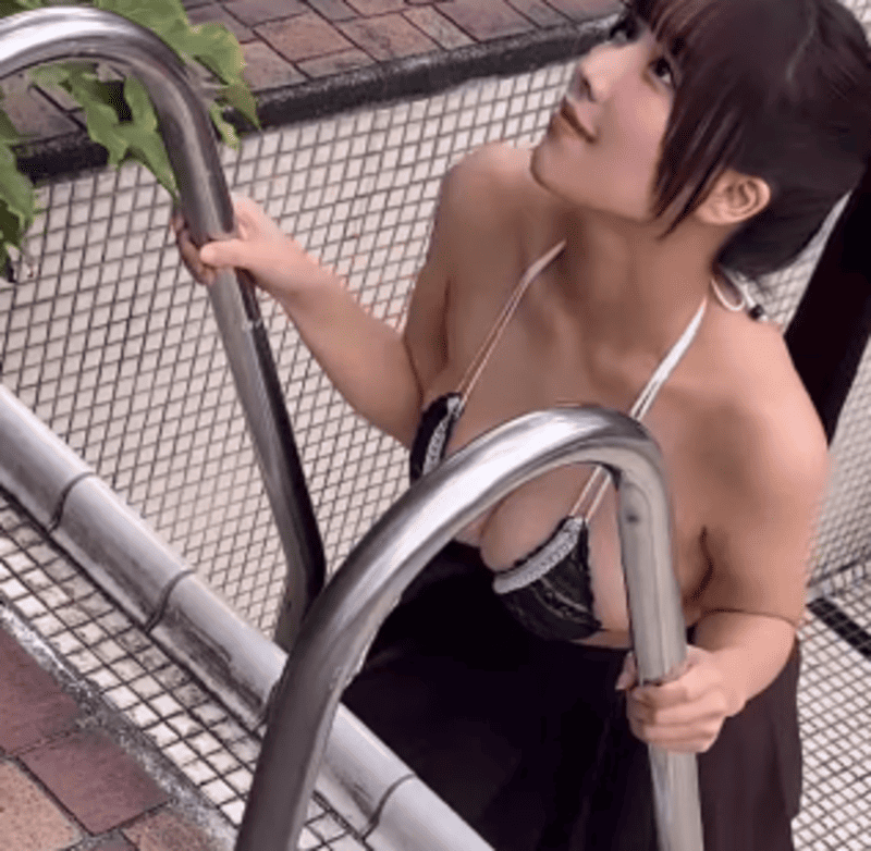 9.桃木兎羽の爆乳を上から眺められる動画がこちら